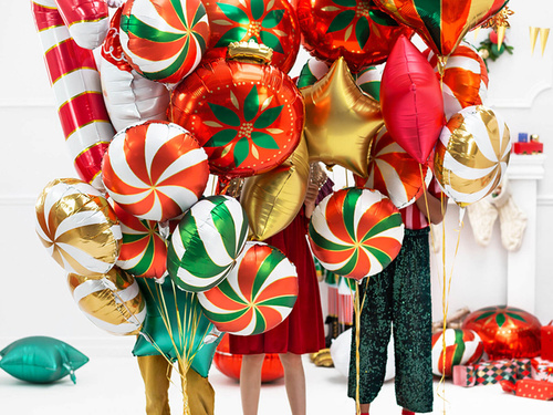 Balon de aur cu folie de bomboane - 35 cm - 1 buc.