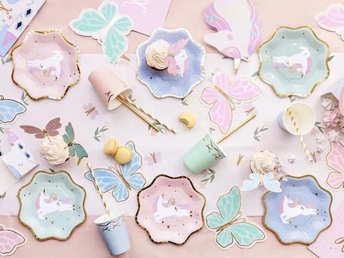 Șervețele aniversare Fluturi - 16 x 12 cm - 12 buc.