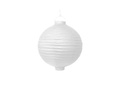 Lanternă de hârtie pentru grădină strălucitoare 20 cm, alb, 1 buc.