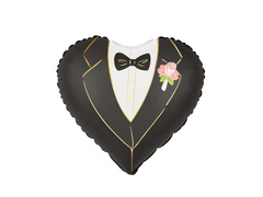 Balon cu folie mireasa si mirele - 45 cm - 1 buc.