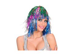 Peruca multicoloră cu lamé