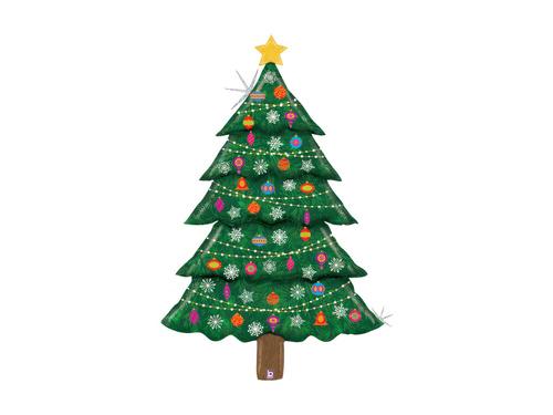 Balon foileton Pom de Crăciun - 106 x 159 cm - 1 buc.