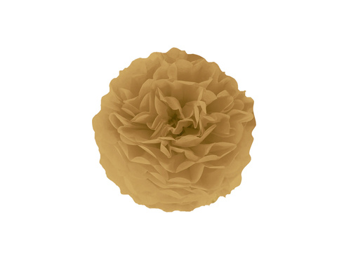 Decorațiuni florale suspendate pom pom - maro auriu - 25 cm - 1 buc.