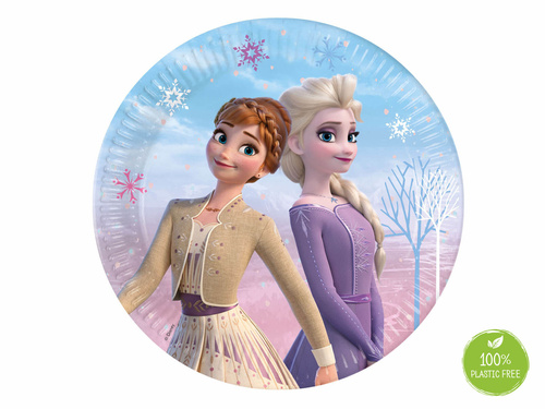 Frozen 2 Ice Age Wind Spirit farfurii aniversare - 23 cm - 8 buc.