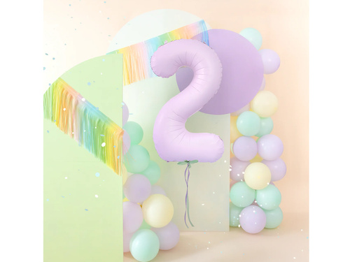 Balon folie liliac numărul 2 - 100 cm - 1 buc.