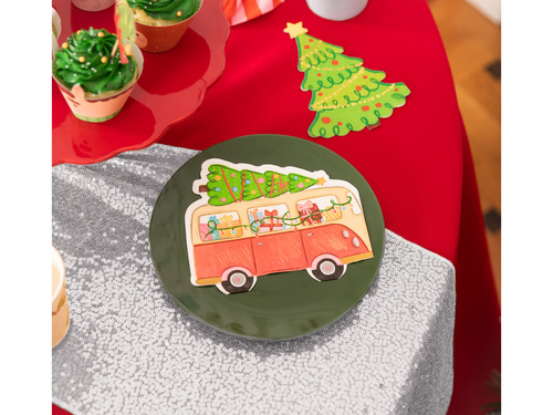 Decor cu paiete - argintiu - 28 cm x 2 m - 1 buc.