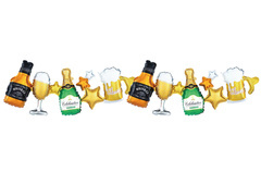 Ghirlandă baloane Alcool - 206 x 34 cm - 1 buc.