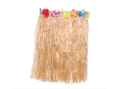 Fustă hawaiiană scurtă din paie - 1 buc.