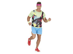 Costum de fitness din anii '80 pentru bărbați