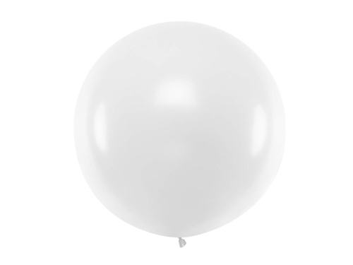 Balon gigant 1 m în diametru - alb pastel.