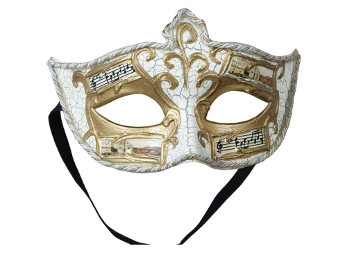 Mască de carnaval cu note - 1 buc.