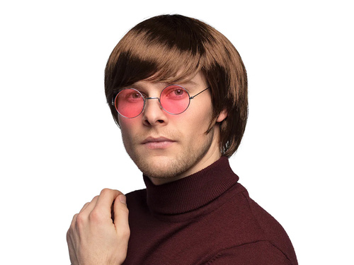 Peruca maro pentru bărbați - 1 buc.