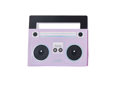 Pungă de hârtie Boombox - 20.5cm x 17.5cm - 5 buc.