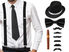 Set gangster negru - 1 set.