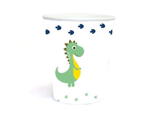 Cupe aniversare Dinosauri fericiți - 250 ml - 6 buc.