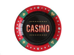 Farfurii Casino - 22,5 cm - 10 buc.