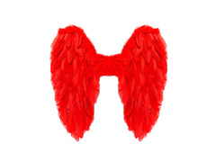 Aripi de pene pliabile roșii 50×50 cm