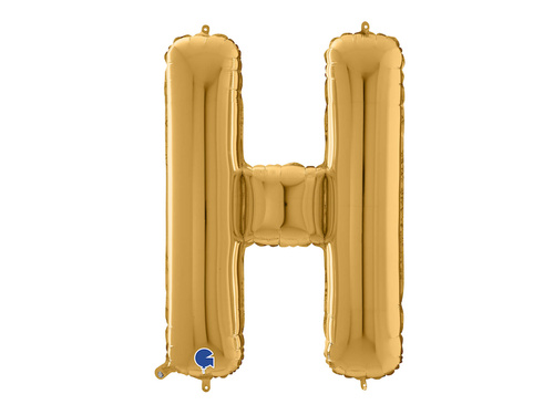 Balon din folie auriu litera H - 66 cm - 1 buc.