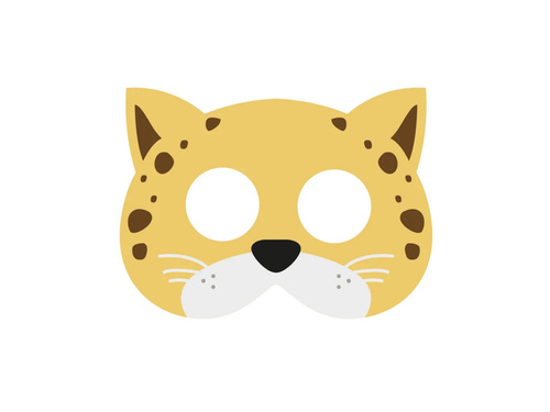 Mască din pâslă Cheetah - 1 buc.