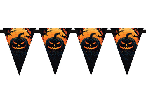 Negru dovleac Flag Banner - 500 cm