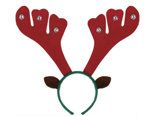 Bandă corn ren cu clopoței - 1 buc.