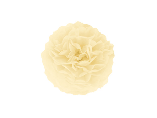 Decorațiuni florale suspendate pom pom - crem - 25 cm - 1 buc.