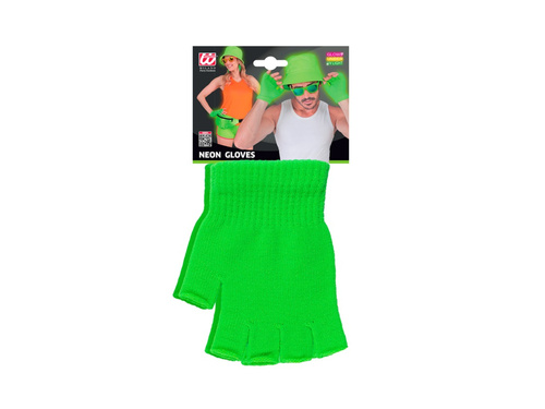 Mănuși fără degete verde neon