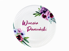 Farfurii de hârtie pentru petrecerea burlăcițelor - 18 cm - 6 buc.