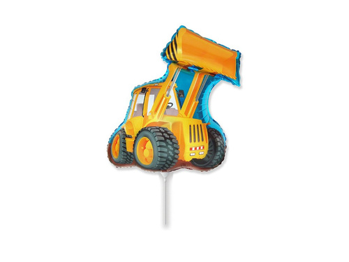 Balon de folie pentru lipit - Excavator - 32 x 27 cm - 1 buc.