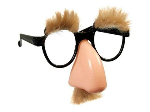 Ochelari de nas profesori maro - 1 buc.