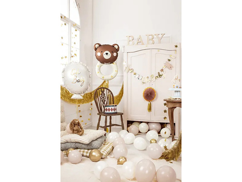 Balon de folie cu ursuleț de pluș Rattle - 45 x 67 cm - 1 buc.