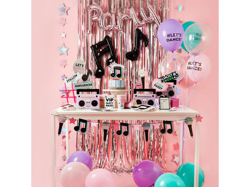 Topper personalizat de hârtie pentru tort - 25cm x 17cm - 1 buc.