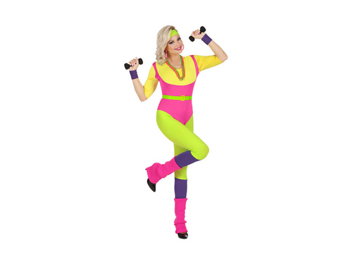 Costum de instructor de aerobic din anii 1980.