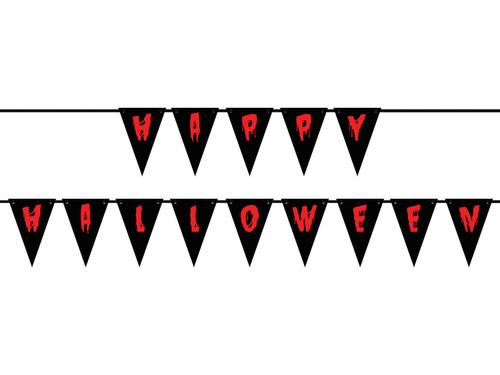 Steag banner Halloween fericit - 500 cm - 1 buc.