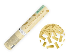 Tub de tragere - confetti metalic auriu - 20 cm - 1 buc.