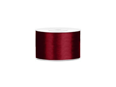 Panglică de satin, burgundy, 38 mm / 25 m, 1 buc.