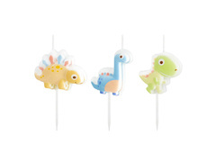 Lumânări de picnic dinozauri - 3 buc.