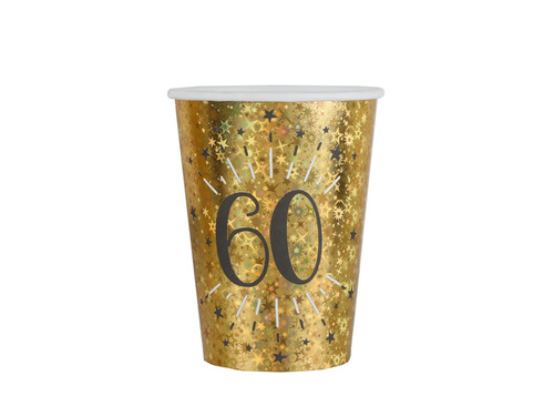 Cupe pentru a 60-a aniversare 60 Sparkling - 250 ml - 10 buc.
