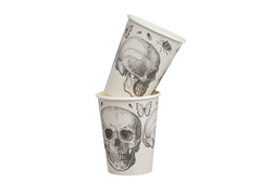 Pahare de hârtie Skull - 250 ml - 8 buc.