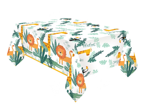 Pânză de masă pentru ziua de naștere Safari - 120 x 180 cm - 1 buc.