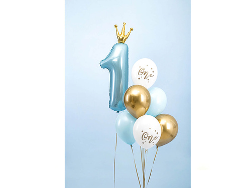 Un balon de latex pentru un an - 30 cm - 50 buc.