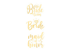 Tatuaje aurite lavabile de seară pentru femei - 13 buc.