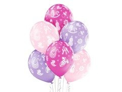 Baloane imprimate pentru ziua de naștere - 12" - 6 buc.