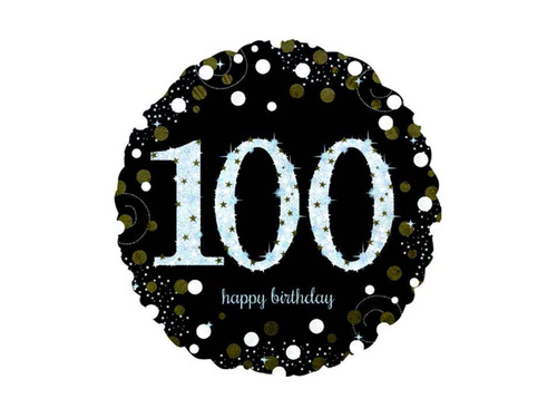 Balon din folie - a 100-a aniversare - 43 cm - 1 buc.