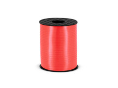 Panglică decorativă pentru baloane - pastel - roșu deschis - 458 m