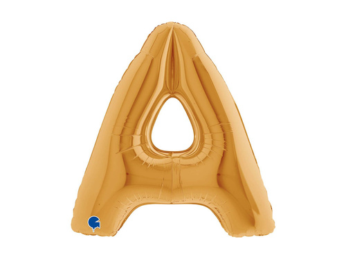 Balon folie litera A auriu - 40" - 1 buc.