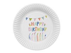 Farfurii Happy Birthday - 23 cm - 8 buc.