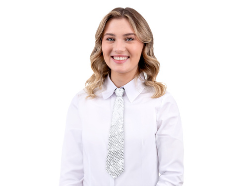 Cravată cu paiete - argintiu - 36 cm - 1 buc.