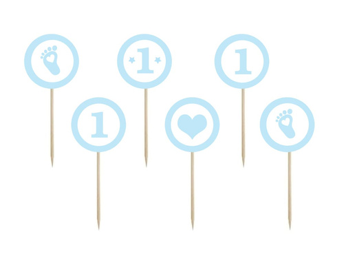 Culegătoare de prăjituri pentru petrecerea de ziua unui băiat - 6 buc.