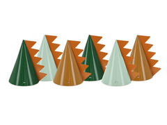 Șepci de hârtie dinozauri - 6 buc.